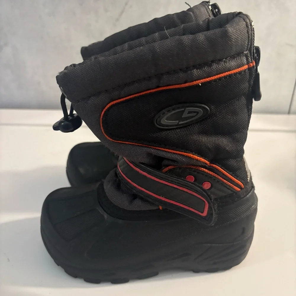 Champion Kids Toddlers Black Winter Snow Rain Boots Size 4